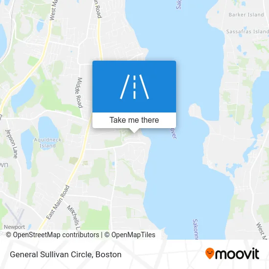 General Sullivan Circle map