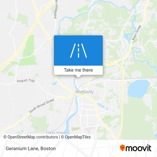 Geranium Lane map