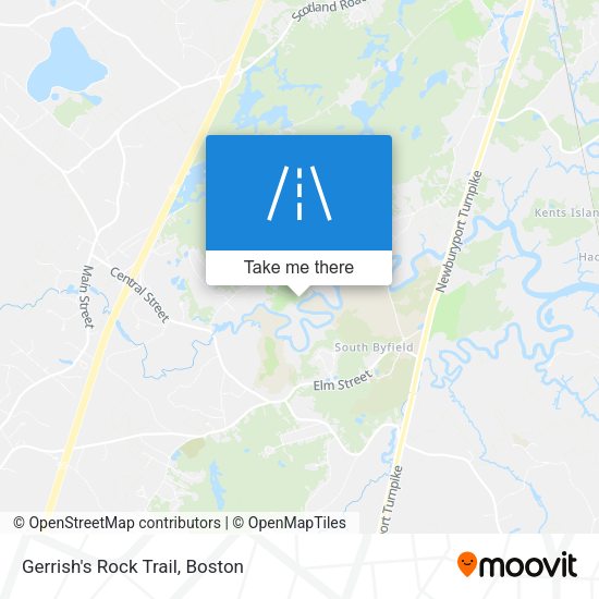 Gerrish's Rock Trail map