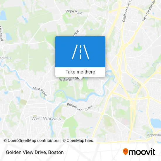 Golden View Drive map
