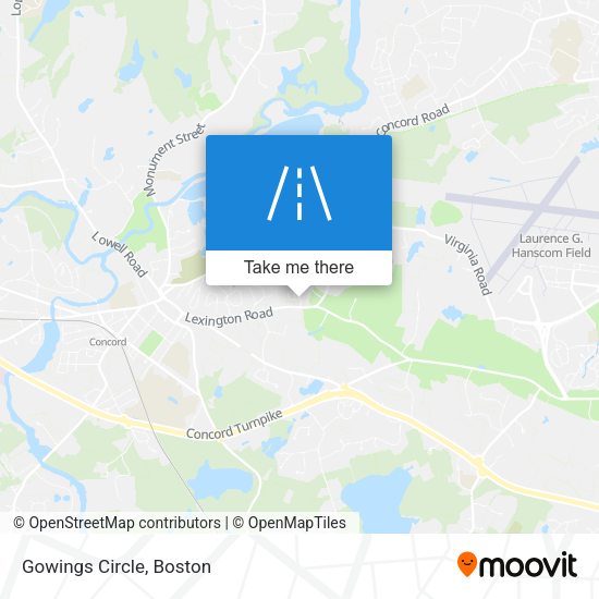 Mapa de Gowings Circle