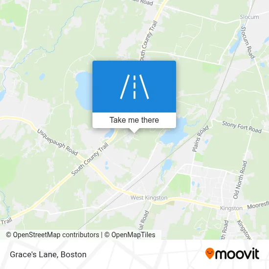 Grace's Lane map