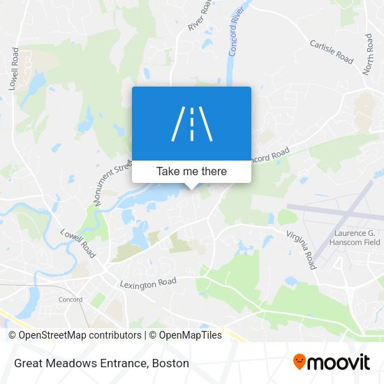 Mapa de Great Meadows Entrance