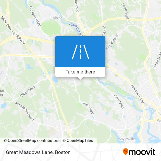 Great Meadows Lane map