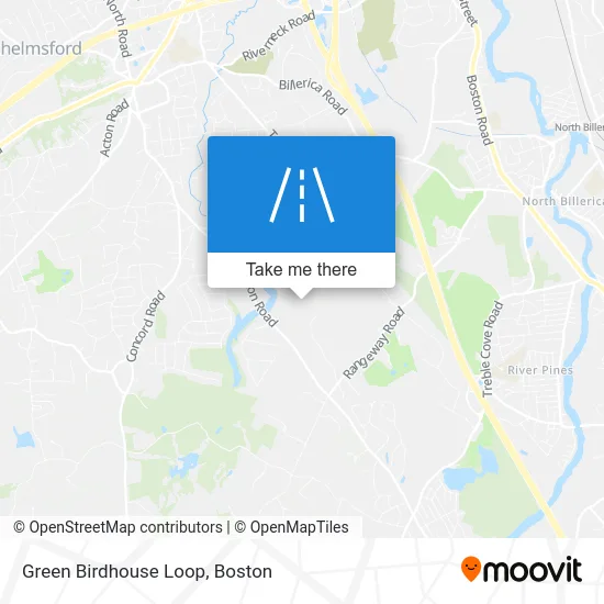 Green Birdhouse Loop map
