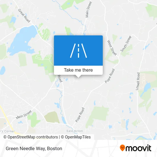 Green Needle Way map