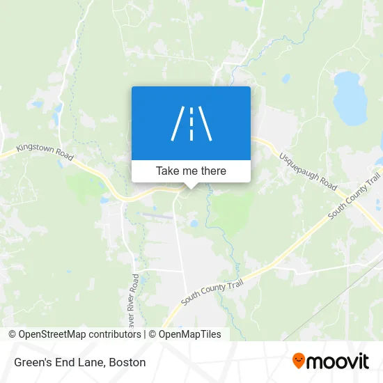 Green's End Lane map