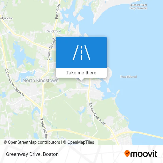 Greenway Drive map