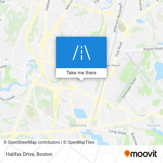 Halifax Drive map