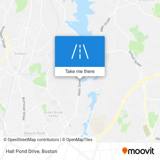 Hall Pond Drive map