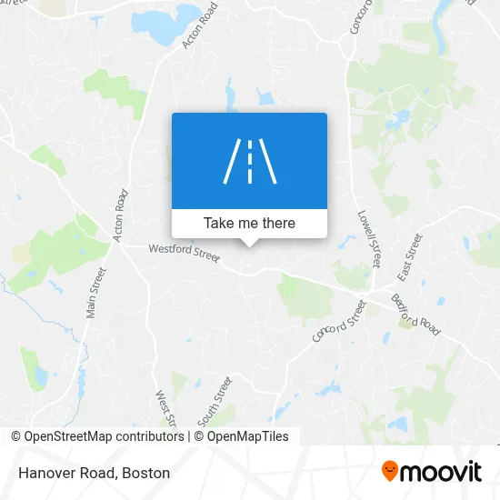 Hanover Road map