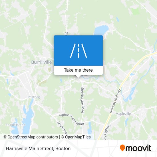 Harrisville Main Street map
