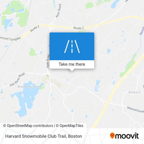 Harvard Snowmobile Club Trail map