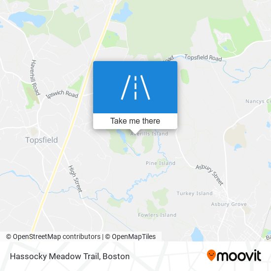 Hassocky Meadow Trail map