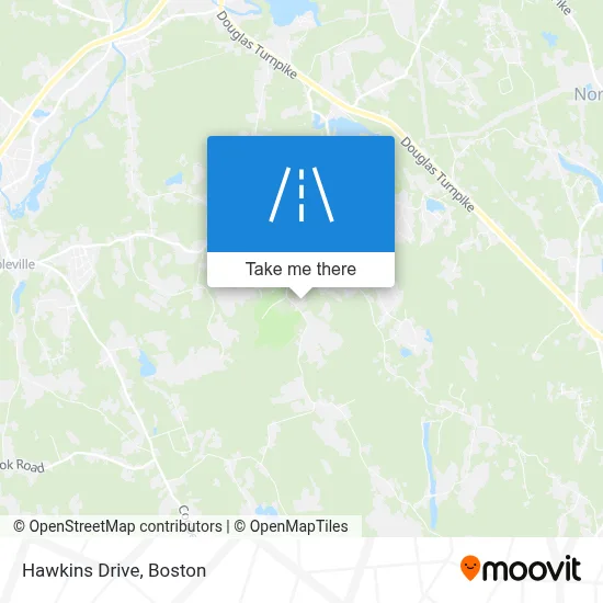 Hawkins Drive map