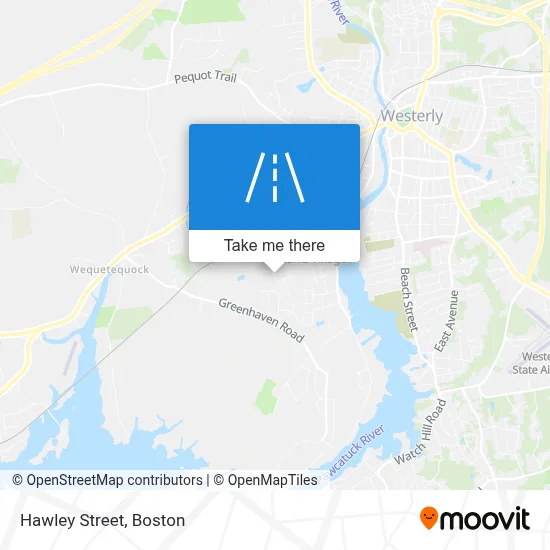 Hawley Street map