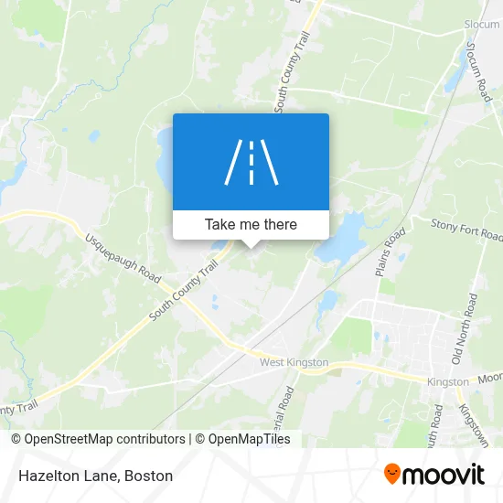 Hazelton Lane map