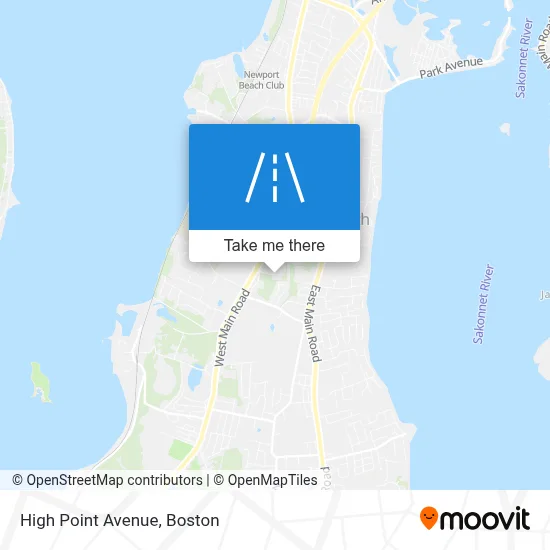 High Point Avenue map