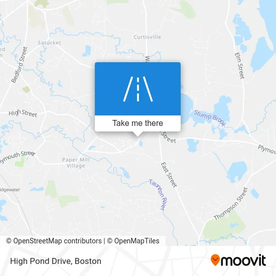 High Pond Drive map
