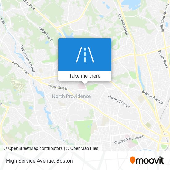 High Service Avenue map