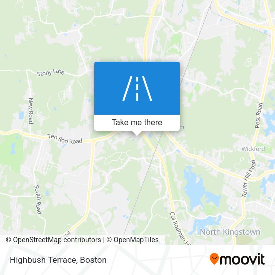 Mapa de Highbush Terrace