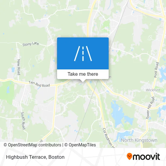 Highbush Terrace map