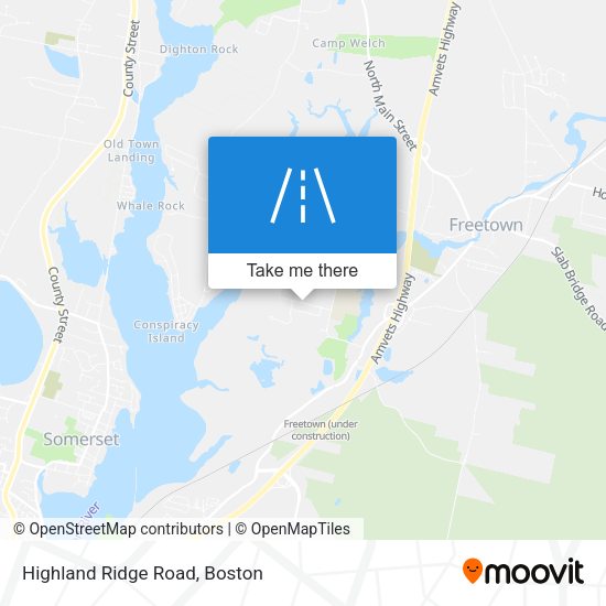 Mapa de Highland Ridge Road