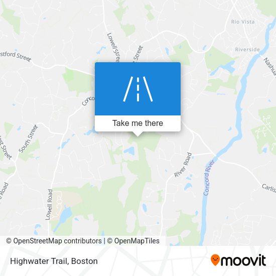 Mapa de Highwater Trail