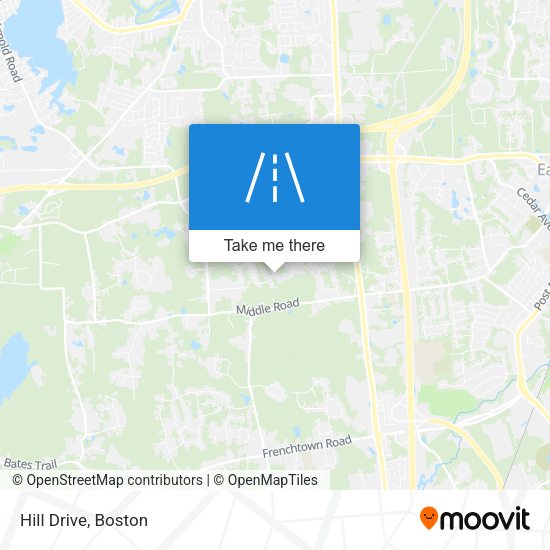 Mapa de Hill Drive