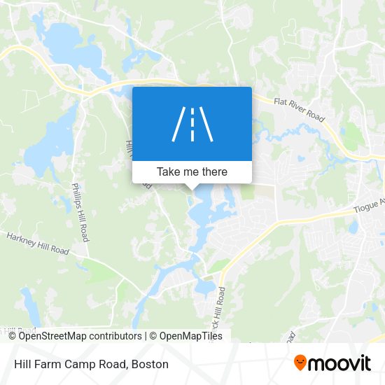 Mapa de Hill Farm Camp Road