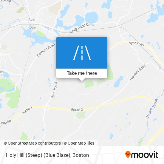 Holy Hill (Steep) (Blue Blaze) map