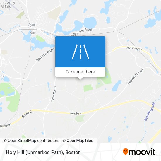 Holy Hill (Unmarked Path) map
