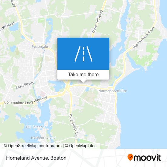 Mapa de Homeland Avenue