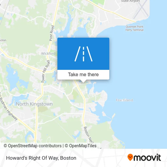 Howard's Right Of Way map