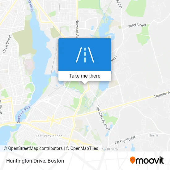 Huntington Drive map