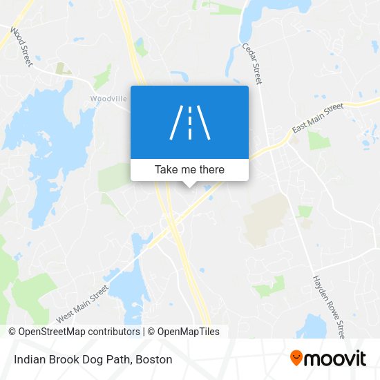 Mapa de Indian Brook Dog Path