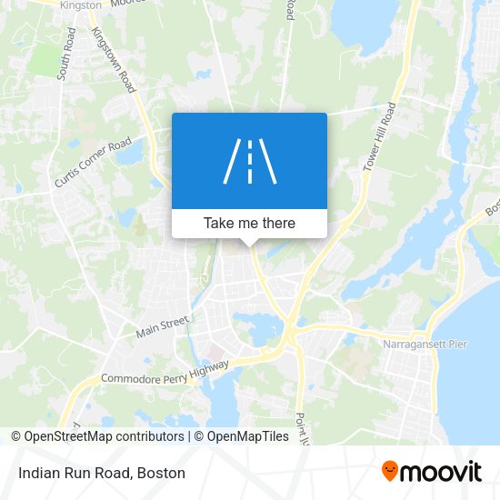 Indian Run Road map