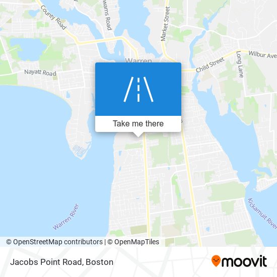 Jacobs Point Road map
