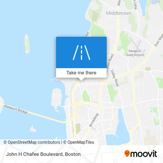John H Chafee Boulevard map