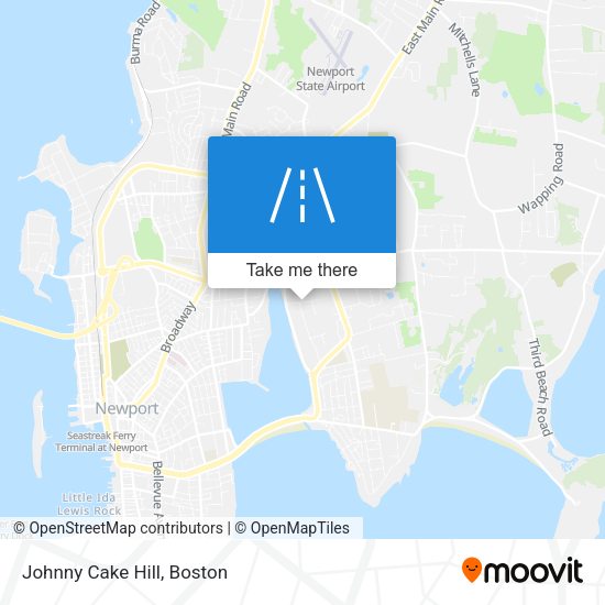 Mapa de Johnny Cake Hill
