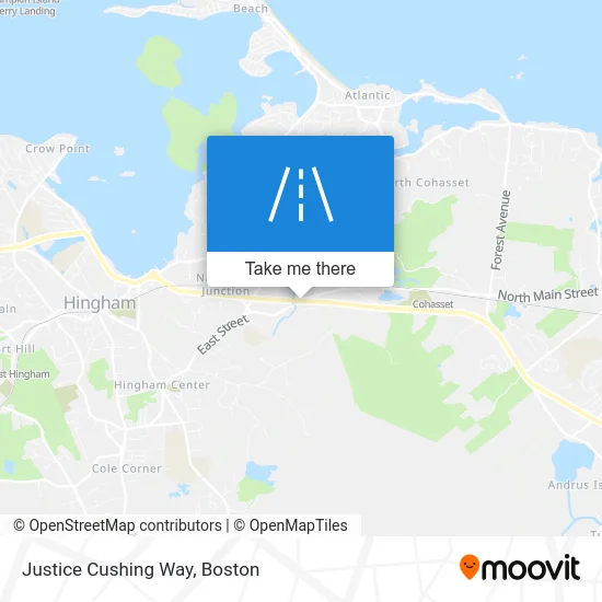 Justice Cushing Way map