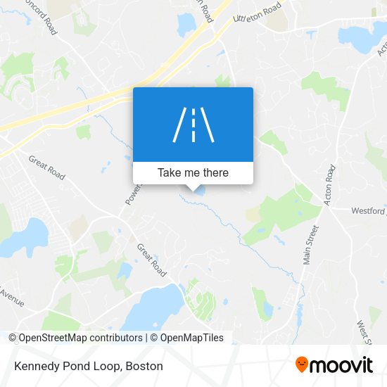 Kennedy Pond Loop map