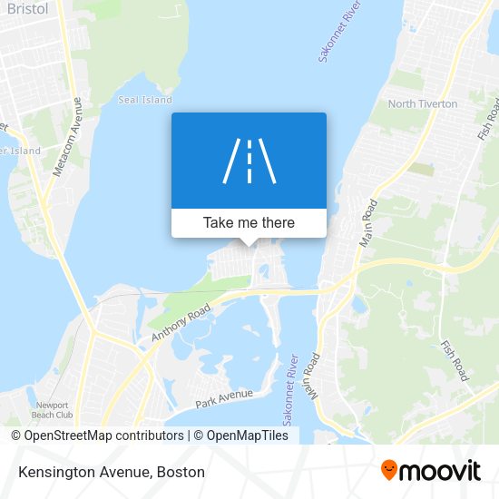 Mapa de Kensington Avenue