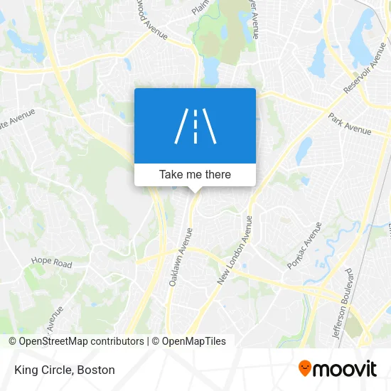 King Circle map