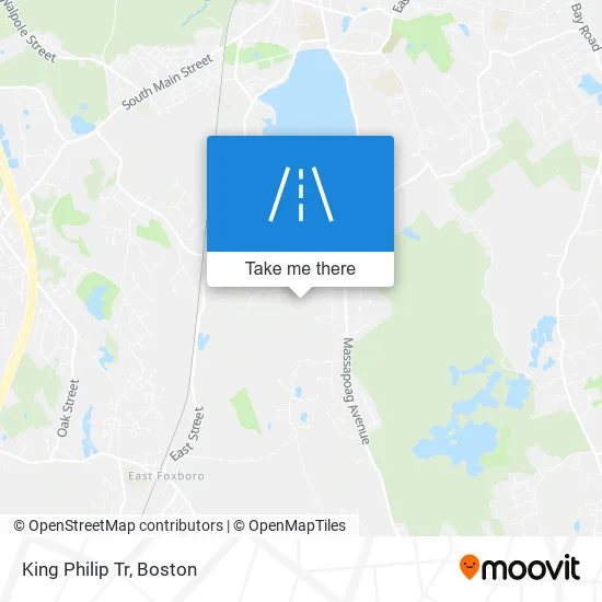 King Philip Tr map