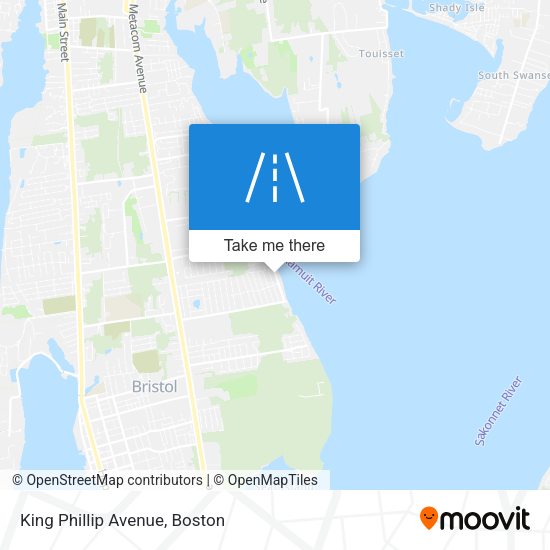 King Phillip Avenue map