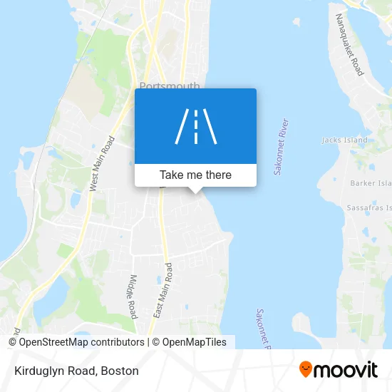 Kirduglyn Road map