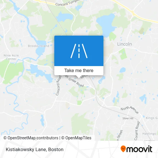 Kistiakowsky Lane map