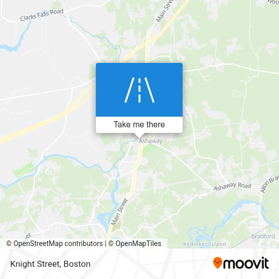 Knight Street map