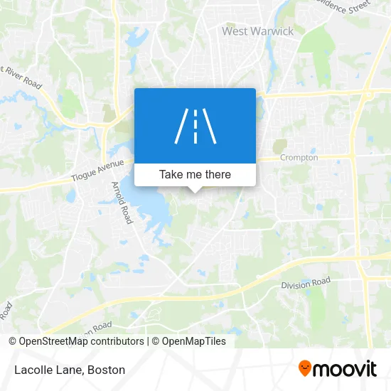 Lacolle Lane map